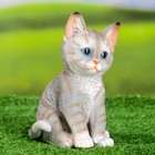 Садовая фигура "Полосатый Котёнок" 14x12x20см - фото 318811749