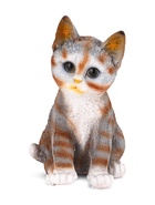 Садовая фигура из полистоуна «Полосатый Котёнок», 20×14×12 см - Фото 4