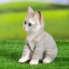 Садовая фигура "Полосатый Котёнок" 14x12x20см - Фото 4