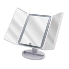 Зеркало косметическое настольное Vivian M 1х/2х/5х-увеличение, LED сенсор, USB, белое - Фото 1