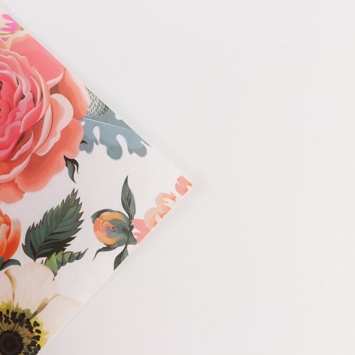 Бумага упаковочная крафтовая «Цветы», 50 х 70 см - фото 1908856187