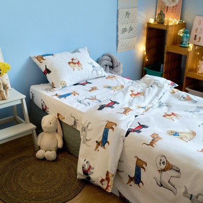 Постельное бельё 1.5-спальное «Этель» Dog party, бязь