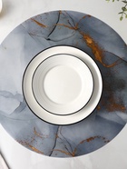 Салфетка сервировочная на стол «Камень», d=38 см, цвет серый 7422264