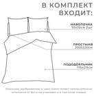 Постельное бельё Этель 2 сп Lotus 175х215 см, 200х220 см, 70х70 см - 2 шт 7422696 - фото 14025575