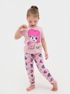 Пижама для девочки (футболка и легинсы) KAFTAN «Милая пони», розовая, размер 28 (86-92 см) - Фото 6