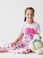 Пижама для девочки (футболка, брюки) KAFTAN «Милая пони», розовая, размер 34 (122-128 см) - Фото 7