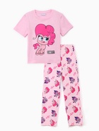 Пижама для девочки (футболка, брюки) KAFTAN «Милая пони», розовая, размер 34 (122-128 см) - Фото 8