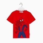 Футболка MARVEL "Spider man hero", рост 122-128 (34), красный 7660879 - фото 16409296