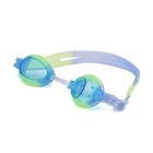 Очки для плавания Atemi S306, детские, PVC/силикон, цвет белый/голубой/сиреневый - Фото 1