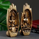 Фигура "Две ладони с Буддой" бронза, 11х21х8см - фото 6563131