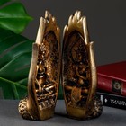 Фигура "Две ладони с Буддой" бронза, 11х21х8см - фото 6563135