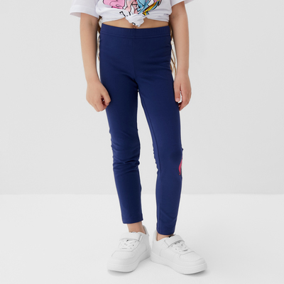Легинсы для девочек «Пони», размер 34 (122-128 см), синие