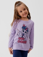 Футболка с длинным рукавом для девочки KAFTAN: «Пони», сиреневая, рост 122-128 см - Фото 6