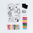 Фреска-магнит «Крутые тачки», набор для творчества. - Фото 3