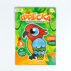 Набор для творчества. Фреска фигурная «Попугай»