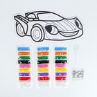 Набор для творчества. Фреска фигурная «Крутая тачка» - фото 38386904