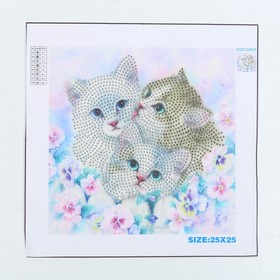 

Алмазная вышивка на пяльцах «Котятки»