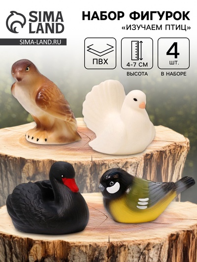 Фигурки «Изучаем птиц. Коллекция 2», набор 4 шт.
