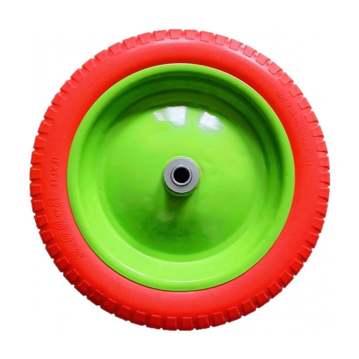 Колесо полиуретановое, d = 350 мм, ступица: диаметр 20 мм, длина 80 мм - фото 8453174