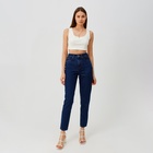 Джинсы женские мом MINAKU: Jeans Collection, размер 52, синие - Фото 6