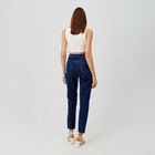 Джинсы женские мом MINAKU: Jeans Collection, размер 52, синие - Фото 8