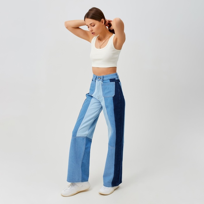 Джинсы женские MINAKU цвет синий, размер 44 53290