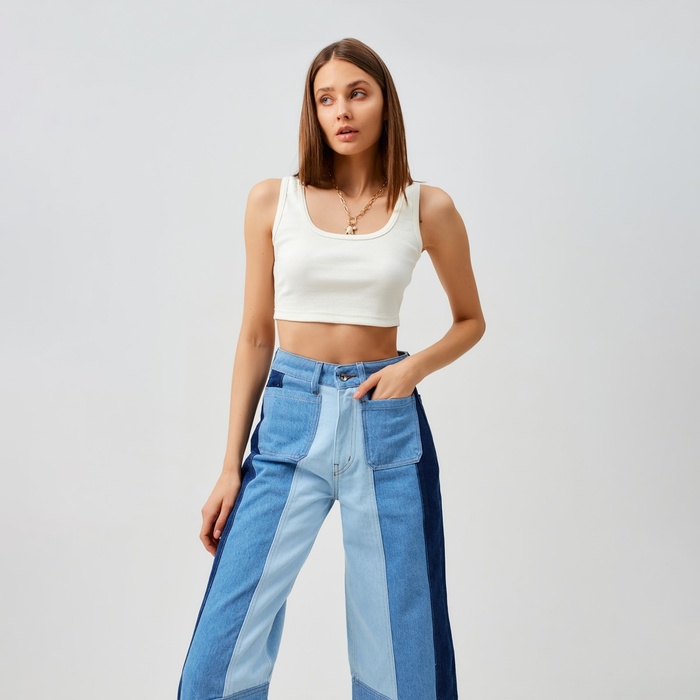 Джинсы женские MINAKU цвет синий, размер 44 53290