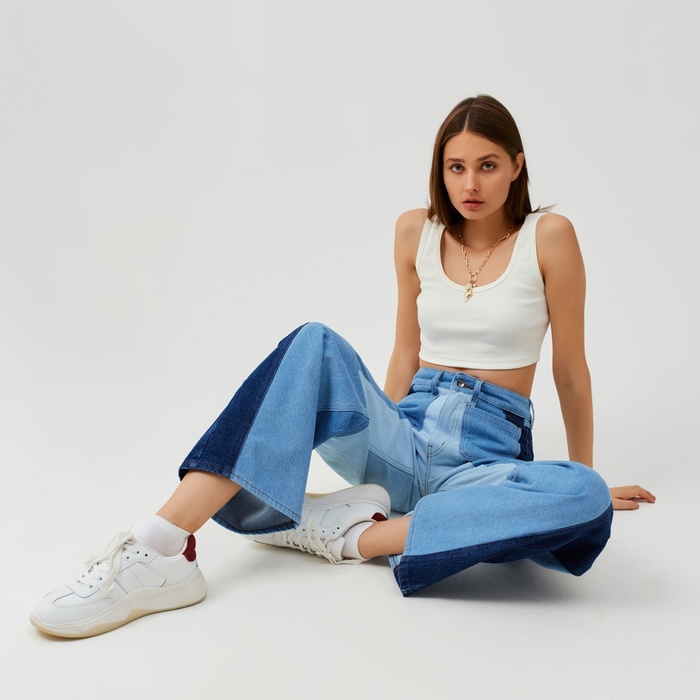 Джинсы женские MINAKU цвет синий, размер 44 53290