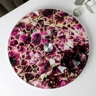 Подставка стеклянная для торта вращающаяся Доляна «Фиолетовый аметист», d=32 см ㅤ - Фото 2