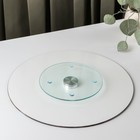 Подставка стеклянная для торта вращающаяся Доляна «Фиолетовый аметист», d=32 см ㅤ - Фото 3