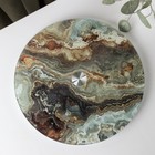 Подставка стеклянная для торта вращающаяся Доляна «Мрамор оникс», d=32 см ㅤ - Фото 2