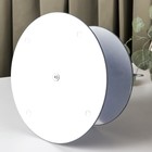 Фруктовница стеклянная 2-х ярусная круглая Доляна «Голубой агат», d=25/20 см, цвет синий - Фото 3