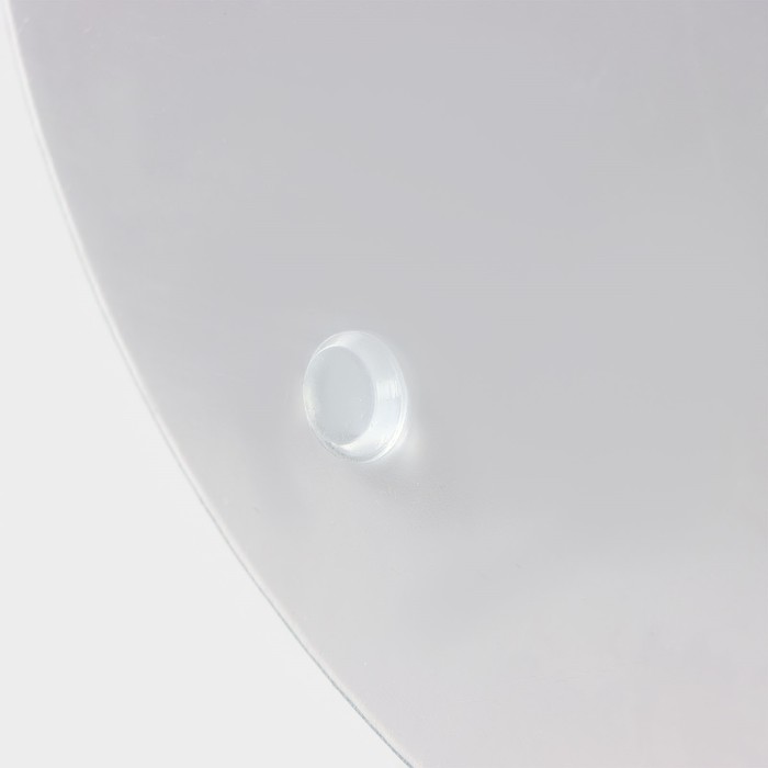 Фруктовница стеклянная 2-х ярусная круглая Доляна «Мрамор оникс», d=25/20 см, цвет серый - фото 1907396534
