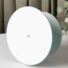 Фруктовница стеклянная 2-х ярусная круглая Доляна «Малахит», d=25/20 см, цвет зелёный - Фото 3