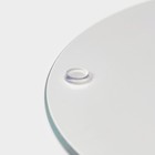 Доска разделочная Доляна «Мрамор оникс», d=20 см, стекло, синяя - Фото 5