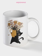 Кружка - хамелеон Доляна «Мечтай и улыбайся», 350 мл, керамика, белая - Фото 2