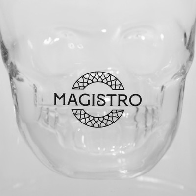 Стакан Magistro «Череп», 250 мл, 9×10 см, с двойными стенками, стекло, прозрачный