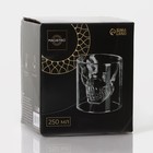 Стакан Magistro «Череп», 250 мл, 9×10 см, с двойными стенками, стекло, прозрачный - Фото 5