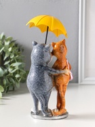 Фигурка полистоун лак «Котики. Прогулка под зонтом», 21.5×10×11.2 см - Фото 3