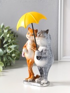 Фигурка полистоун лак «Котики. Прогулка под зонтом», 21.5×10×11.2 см - Фото 4