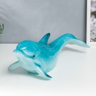 Сувенир полистоун свет "Голубой дельфин" 14х17х42,5 см - Фото 4