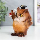 Сувенир полистоун лак "Филин - Выпускник" 9,8х5,5х10,6 см - фото 24314434