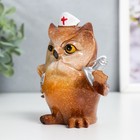 Фигурка полистоун лак «Филин: Медицинский работник», 10.2×5.7×9.7 см - Фото 4