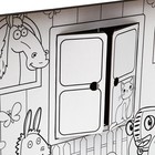 УЦЕНКА Дом из картона «Дом-раскраска» набор для творчества, Синий трактор - Фото 2