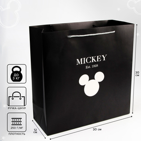 Пакет ламинированный, 30 х 30 х 12 см "Mickey Mouse", Микки Маус