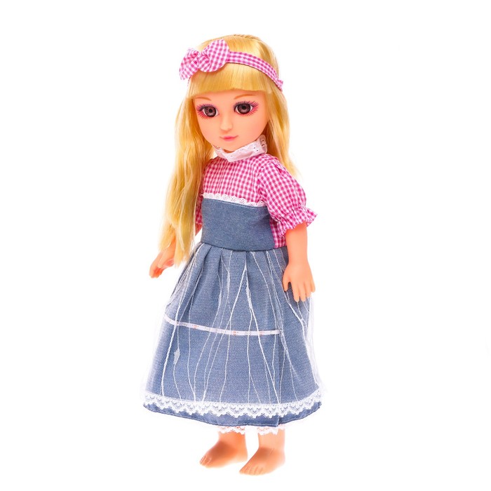 Кукла классическая «Маша» 41 см со светом, английская озвучка, в платье 53291