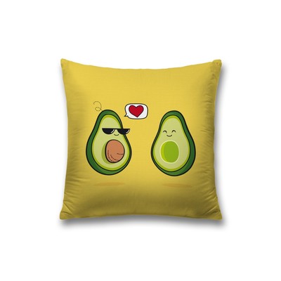 Наволочка декоративная «Влюбленные авокадо», на молнии, размер 45х45 см