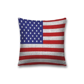 Наволочка декоративная «Вышитый американский флаг», на молнии, размер 45х45 см