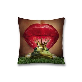 Наволочка декоративная «Поцелуй лягушки», на молнии, размер 45х45 см