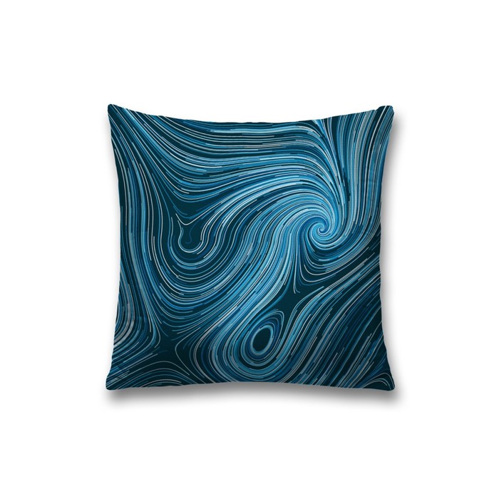 Наволочка декоративная «Синие вихри», на молнии, размер 45х45 см